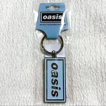 oasis 오아시스 메탈 로고 공식 키링 블루
