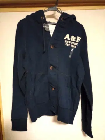 Abercrombie & Fitch 네이비 후드티 M