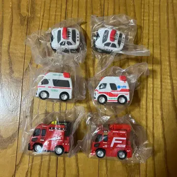 탈것 컬렉션 19 컴플리트 세트 순찰차 구급차 구조 공작차