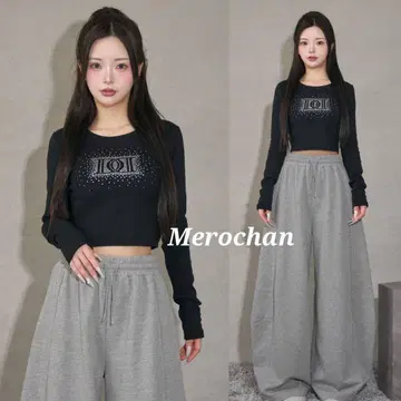 다리치 샤이니 DD 로고 컴팩트 롱 티셔츠 블랙 FREE