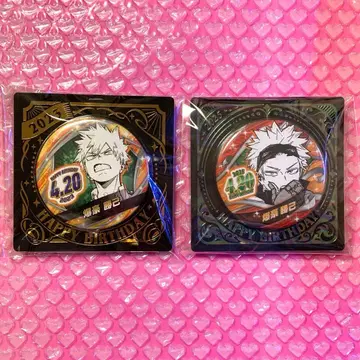 히로아카 바쿠고 카츠키 벌스데이 캔뱃지 2개