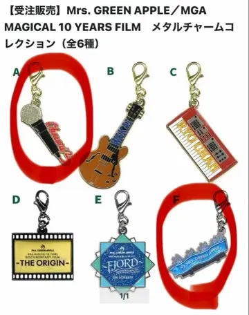 Mrs. GREEN APPLE 메탈 참 컬렉션 A.F