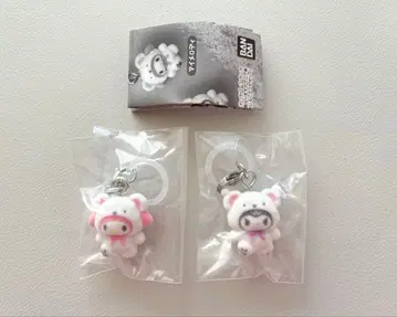 산리오 메지루시 액세서리 복슬복슬 스노우 마이멜로디 쿠로미