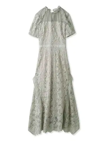 snidel 쉬폰 프릴 레이스 드레스 0 사이즈