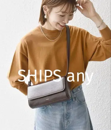 SHIPS any 맨투맨 니트 풀오버 카멜