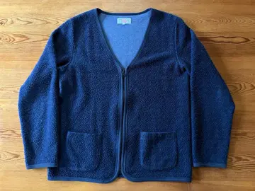 BLURHMS 네이비 보아 플리스 자켓 집업