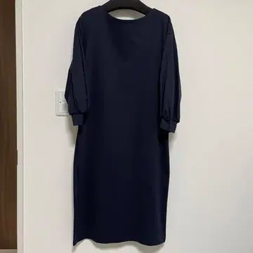 23구 네이비 7부 소매 원피스 38