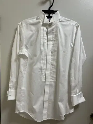 화이트 포멀 셔츠 남성용 S 사이즈