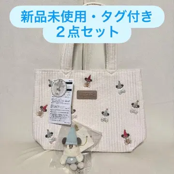 크리스마스 리루린린 토트백 봉제 인형 참 스카이블루