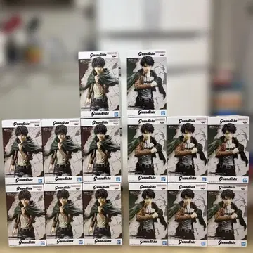 [미개봉] [14개 세트] 진격의 거인 엘렌 예거 리바이 피규어