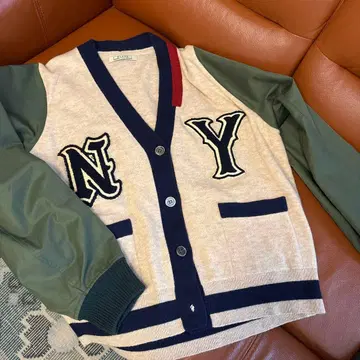 BLANC NY 자수 가디건 긴팔