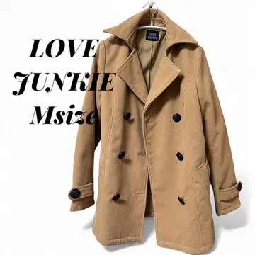 LOVE JUNKIE 카멜 M 사이즈 피 코트 여성용