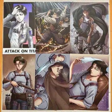 진격의 거인 리바이 클리어 파일 6장 세트