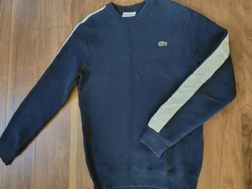 새상품급 [ LACOSTE ] 네이비 크루넥 스웨터 남성용 M 사이즈