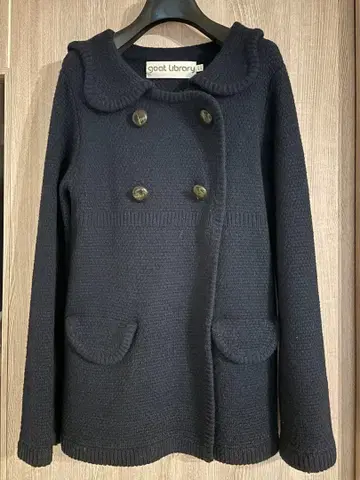 goat library 네이비 가디건 UK 10