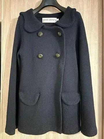 goat library 네이비 가디건 더블 UK 10 무료배송