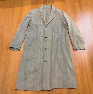 연대 미상 빈티지 블랙 샴브레이 아틀리에 코트