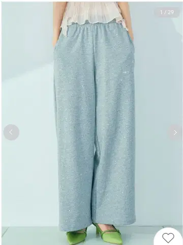 LILY BROWN (릴리 브라운) 비쥬 와이드 스웨트 팬츠