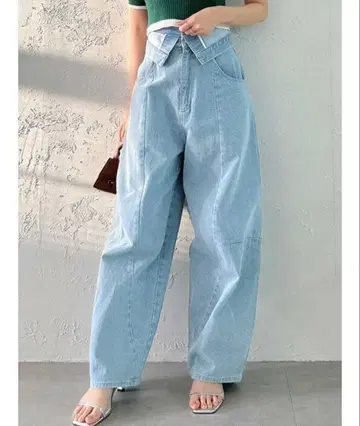 dazzlin 커브 라인 데님 팬츠