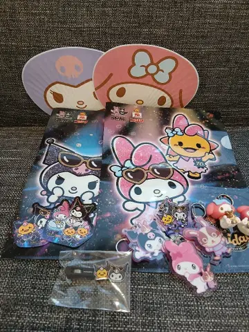 산리오 쿠로미 마이멜로디 아크릴 키링 클리어 파일