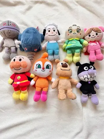 호빵맨 봉제 인형 9체 세트