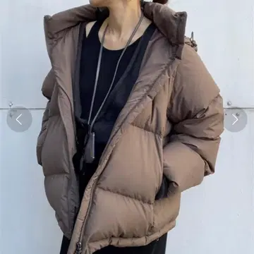 HaKuu Plage 브라운 다운 자켓 M 새상품급