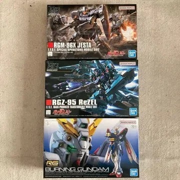 건담 프라모델 HG 제스타 리젤 RG 갓건담 묶음 판매 3개 세트