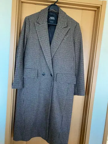 ZARA 체크 무늬 테일러드 자켓