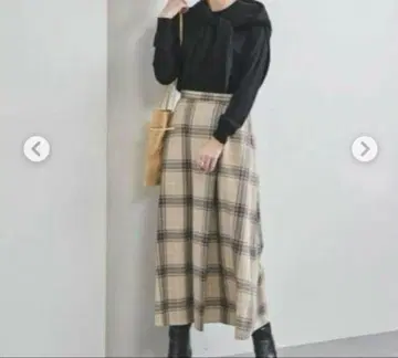 유나이티드 애로우즈 울 랩스커트