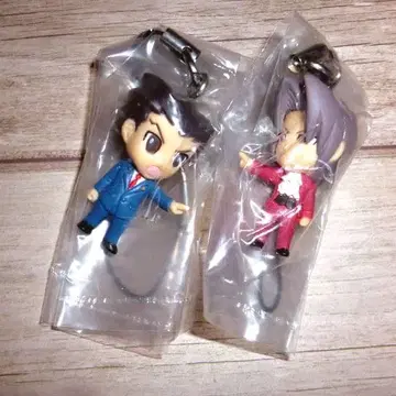 역전재판 피규어 스트랩 나루호도 류이치 미츠루기 레이지 역전재판 시리즈