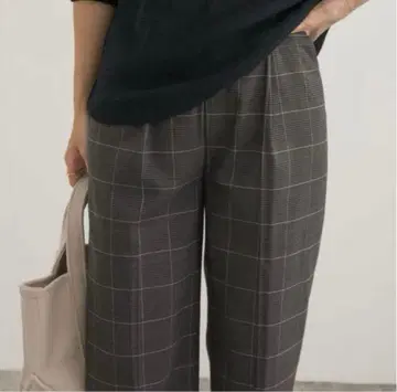 어반 리서치 도어스 URBAN 체크 트라우저 팬츠 M