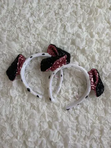 귀 달린 스팽글 머리띠