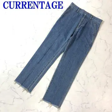 카렌티지 컷팅 절개 라인 데님 팬츠 블루 1(S) C8448