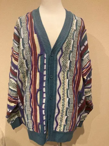 RODEO CROWNS wide bowl 3D 멀티 컬러 니트 가디건