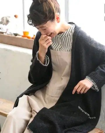 soulberry 어른의 '솜털 토끼' 롱 가디건 M 사이즈