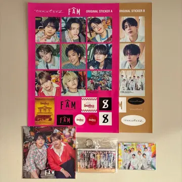 timelesz FAM 혜택 오리지널 스티커 외 세트