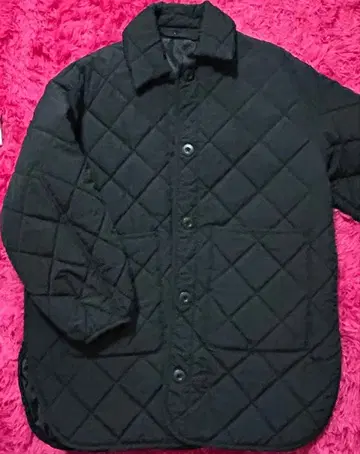 레트로걸 퀼팅 다운 블랙