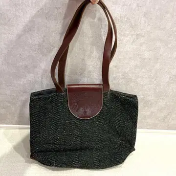 HUNTING 헤링본 토트백 중형