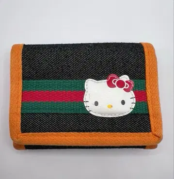 2001년 헬로키티 지갑 데님풍 산리오 헤이세이 레트로
