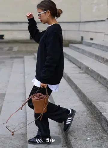 지프소피아 Pocket Sweat Renewal 맨투맨 트레이닝복 블랙