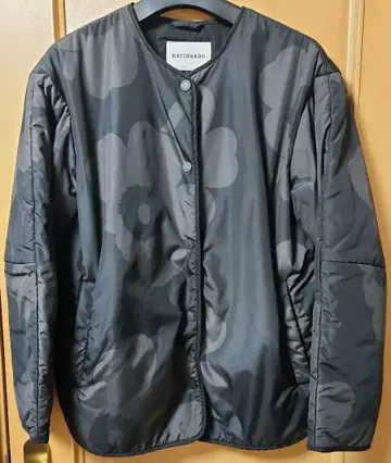 marimekko 플라워 패턴 퀼팅 자켓 XS