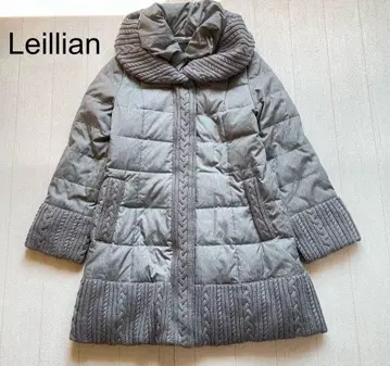 Leillian 11호 니트 절개 다운 코트