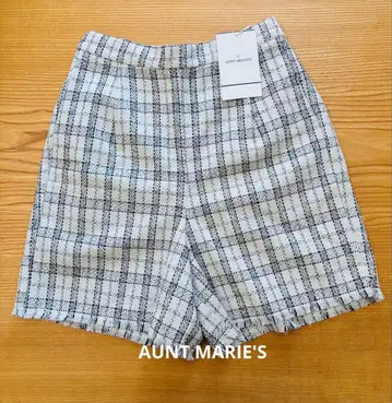 AUNT MARIE'S 체크 무늬 숏팬츠 프리 사이즈