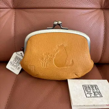 노무라 슈헤이 가마구치 지갑 고양이 패턴 새상품 택 포함