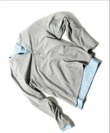 museum of daily layered henry neck sweat