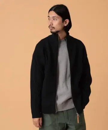 BEAMS LIGHTS 빔즈라이트 블랙 드라이버즈 가디건 M