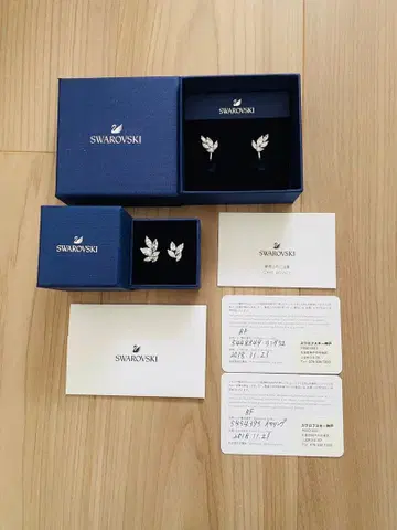 미사용 새상품 Swarovski 스와로브스키 귀찌 반지 리프