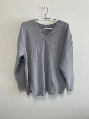 FRAMEWORK 그레이 V넥 긴팔 니트