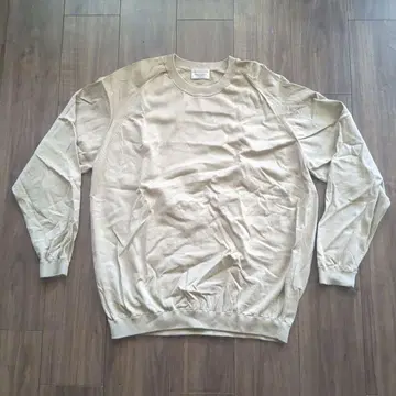 베이지 래글런 슬리브 긴팔 티셔츠