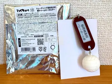 하이큐 트레이딩 고교명 부착 열쇠 참 키링 이나리자키 고교